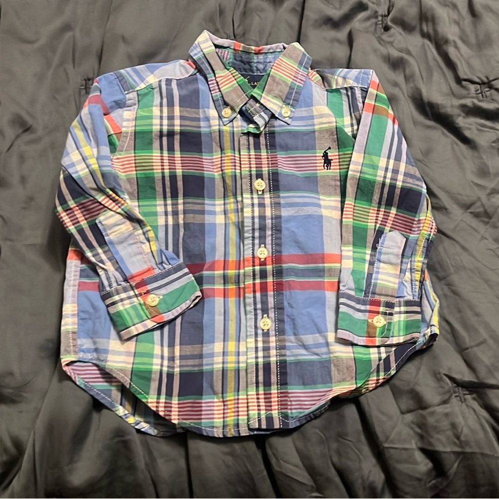 Polo Ralph Lauren 12M Multicolor Plaid Shirt